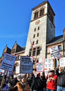 Assembling at City Hall 5