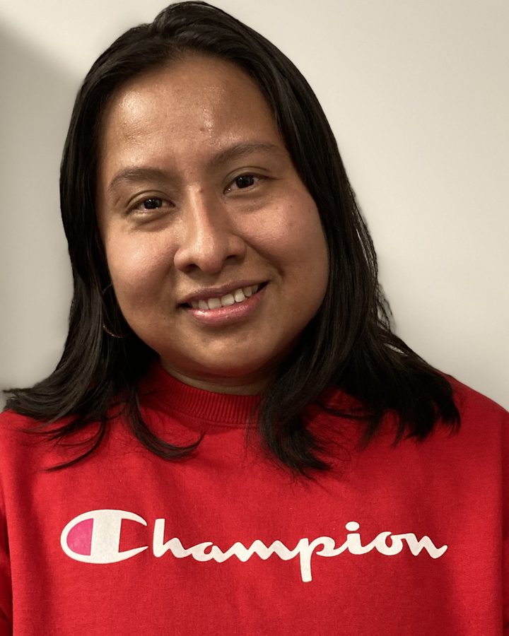 Glenda Garcia, overnight utility porter, public areas department